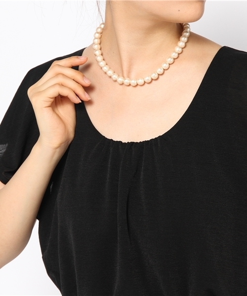 BEAMS BOY(ビームスボーイ)の「ΠBEAMS BOY / コットンパール マグネット ネックレス(ネックレス・レディース・ホワイト・ONE SIZE)」の2枚目の写真