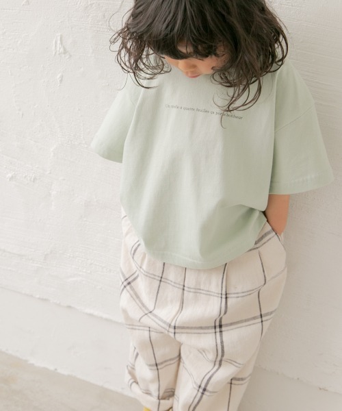 LOWRYS FARM（ローリーズファーム）の「レタリングＴＥＥ　876016（Tシャツ/カットソー・キッズ・ブラック/オフホワイト/グリーン系その他/ベージュ・MEDIUM/X-LARGE/LARGE）」の4枚目の写真