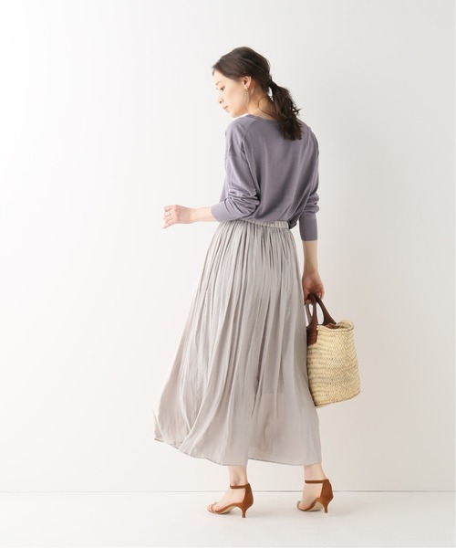 IENA（イエナ）の「ヴィンテージサテンマキシスカート◇（スカート 
