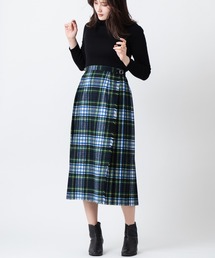 ONeil of Dublin【別注】クラシックモデル キルトスカート ウールミックス ロング 83cm