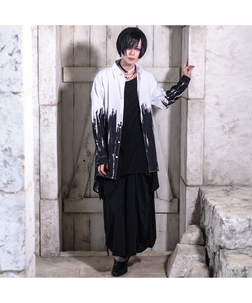 CIVARIZE（シヴァーライズ）の「『CIVARIZE』バイカラーロングシャツ