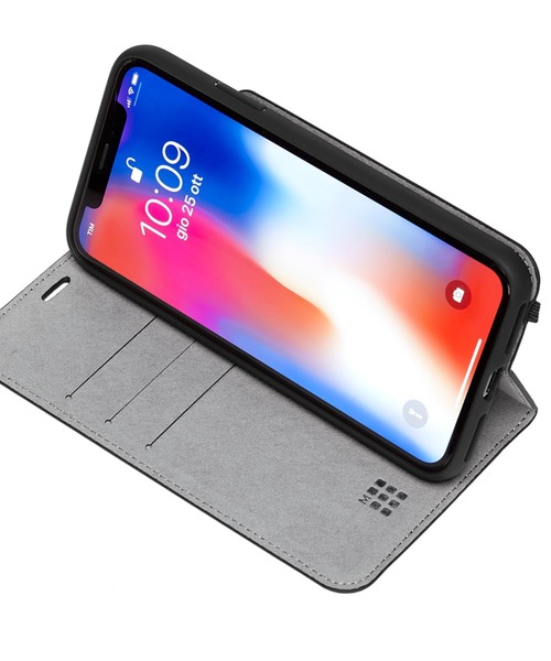 MOLESKINE(モレスキン)の「モレスキン iPhone ケース X クラシックブックタイプ ソフトタッチケース リーディング(スマホケース/カバー・メンズ・ブラック/レッド系その他・ONE SIZE)」の6枚目の写真