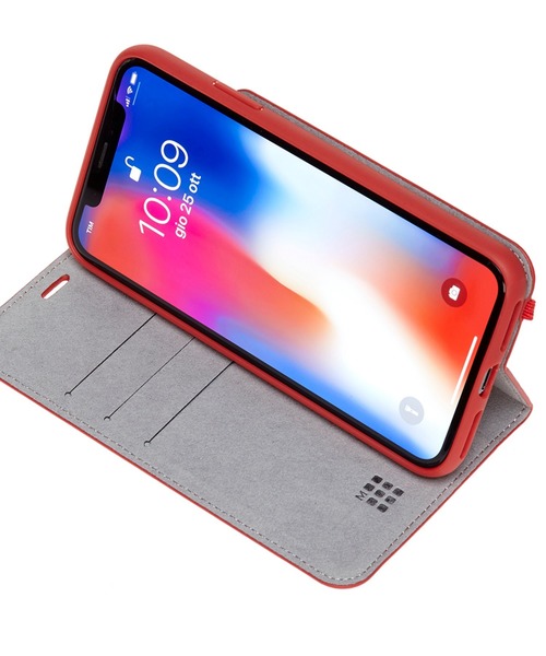 MOLESKINE(モレスキン)の「モレスキン iPhone ケース X クラシックブックタイプ ソフトタッチケース リーディング(スマホケース/カバー・メンズ・ブラック/レッド系その他・ONE SIZE)」の10枚目の写真
