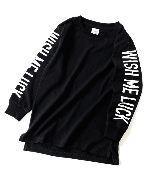 devirock(デビロック)の「袖プリント長袖Tシャツ(Tシャツ/カットソー・キッズ・キャメル/ブラック/スミクロ/ダークベージュ/ブラック系その他2/ブルー系その他・130cm/110cm/160cm/100cm/120cm/150cm/140cm)」の14枚目の写真