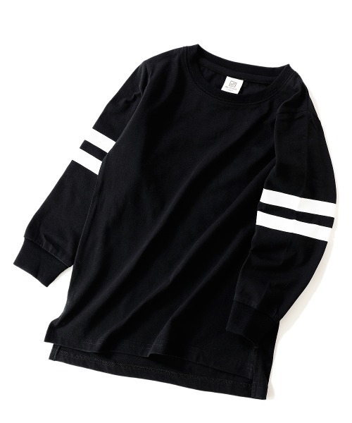 devirock(デビロック)の「袖プリント長袖Tシャツ(Tシャツ/カットソー・キッズ・キャメル/ブラック/スミクロ/ダークベージュ/ブラック系その他2/ブルー系その他・130cm/110cm/160cm/100cm/120cm/150cm/140cm)」の16枚目の写真