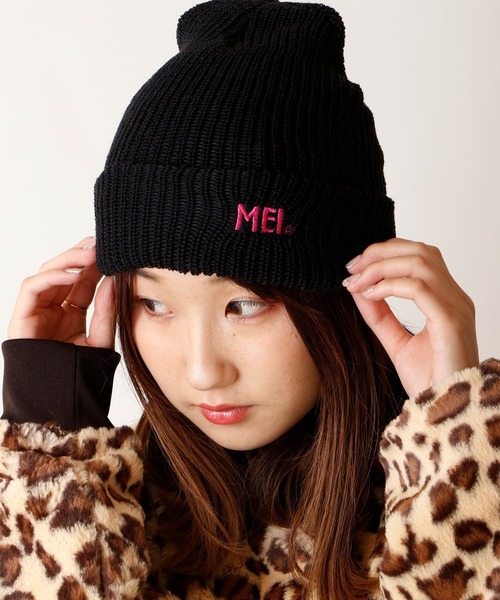 MEI(メイ)の「【MEI】ワンポイントロゴ アクリルニットキャップ(ニットキャップ/ビーニー・メンズ・チャコール/ブラウン/グレー/オリーブドラブ/ブラック/ベージュ・FREE)」の3枚目の写真