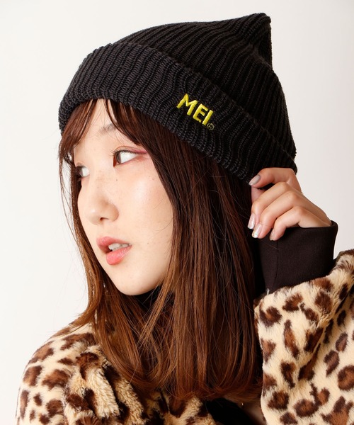 MEI(メイ)の「【MEI】ワンポイントロゴ アクリルニットキャップ(ニットキャップ/ビーニー・メンズ・チャコール/ブラウン/グレー/オリーブドラブ/ブラック/ベージュ・FREE)」の9枚目の写真