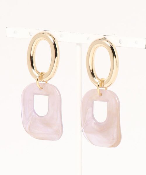 MIIA（ミーア）の「カラーピアス（ピアス（両耳用）・レディース・パープル/ピンク/グリーン・FREE）」の2枚目の写真