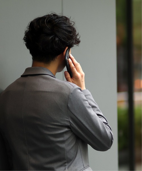 417 EDIFICE(フォーワンセブンエディフィス)の「◆【417 × BEGIN × SOLOTEX】【セット着用可能】 メランジ 2ボタンジャケット(テーラードジャケット・メンズ・ネイビー/グレー・SMALL/MEDIUM/LARGE/X-LARGE)」の7枚目の写真