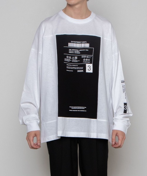 WEGO（ウィゴー）の「WEGO/ボックスブロックビッグシルエットロンT（Tシャツ/カットソー・メンズ・パープル/ホワイト・MEDIUM/LARGE）」の18枚目の写真