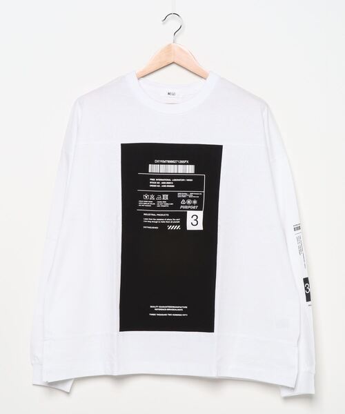 WEGO（ウィゴー）の「WEGO/ボックスブロックビッグシルエットロンT（Tシャツ/カットソー・メンズ・パープル/ホワイト・MEDIUM/LARGE）」の8枚目の写真