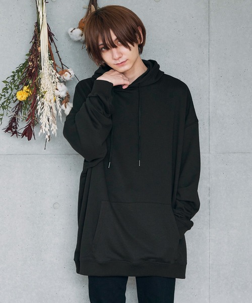 KANGOL（カンゴール）の「KANGOL カンゴール  別注 バックプリント スーパービッグシルエットプルオーバーパーカー（パーカー・メンズ・ダークグリーン/ホワイト/ブラック/ワイン/サンドベージュ/ベージュ・FREE）」の11枚目の写真