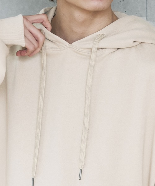 KANGOL（カンゴール）の「KANGOL カンゴール  別注 バックプリント スーパービッグシルエットプルオーバーパーカー（パーカー・メンズ・ダークグリーン/ホワイト/ブラック/ワイン/サンドベージュ/ベージュ・FREE）」の15枚目の写真