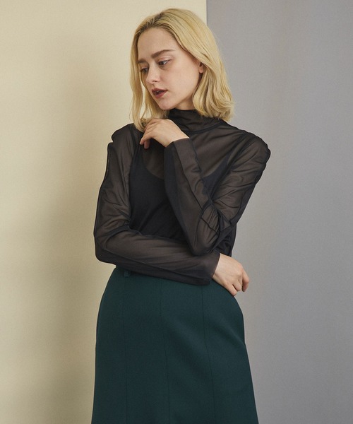 UNITED TOKYO(ユナイテッドトウキョウ)の「シアーレイヤーカットソー(Tシャツ/カットソー・レディース・ブラック/ブラウン/グリーン・0)」の17枚目の写真