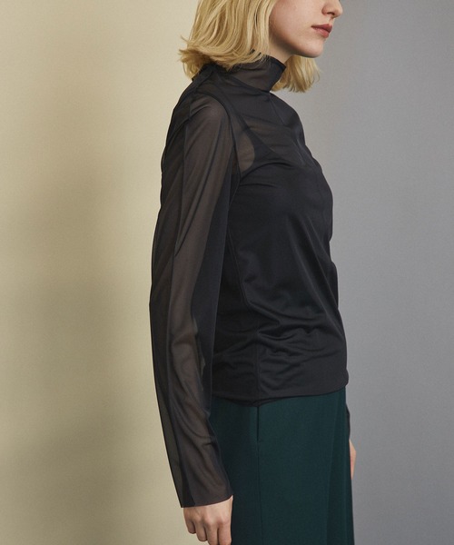 UNITED TOKYO(ユナイテッドトウキョウ)の「シアーレイヤーカットソー(Tシャツ/カットソー・レディース・ブラック/ブラウン/グリーン・0)」の8枚目の写真