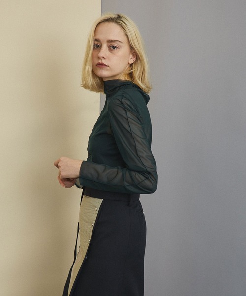 UNITED TOKYO(ユナイテッドトウキョウ)の「シアーレイヤーカットソー(Tシャツ/カットソー・レディース・ブラック/ブラウン/グリーン・0)」の11枚目の写真