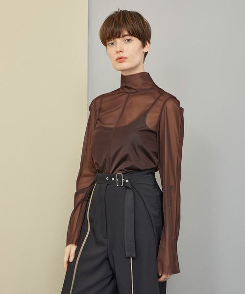 UNITED TOKYO(ユナイテッドトウキョウ)の「シアーレイヤーカットソー(Tシャツ/カットソー・レディース・ブラック/ブラウン/グリーン・0)」の19枚目の写真