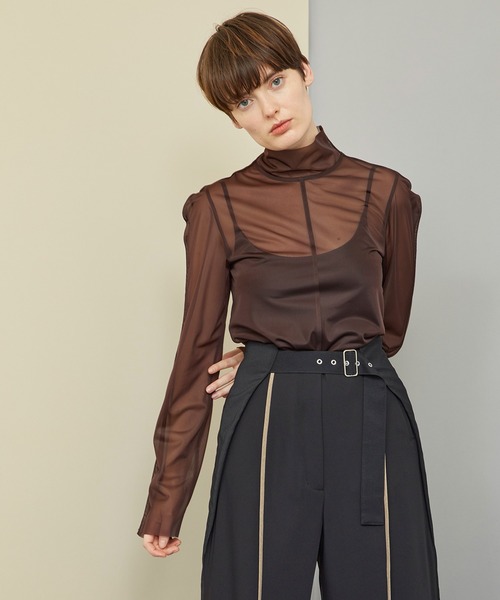 UNITED TOKYO(ユナイテッドトウキョウ)の「シアーレイヤーカットソー(Tシャツ/カットソー・レディース・ブラック/ブラウン/グリーン・0)」の22枚目の写真