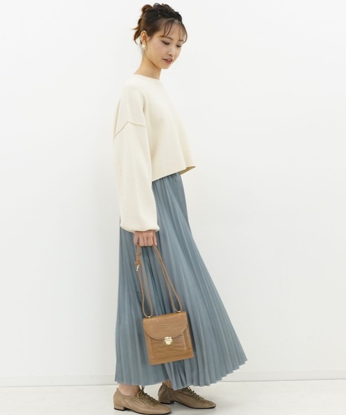 archives(アルシーヴ)の「短丈ニットプルオーバー(ニット/セーター・レディース・モカ/アイボリー/チャコールグレー/ピンクベージュ/ブルー・MEDIUM)」の20枚目の写真