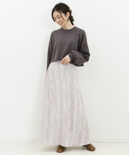 archives(アルシーヴ)の「短丈ニットプルオーバー(ニット/セーター・レディース・モカ/アイボリー/チャコールグレー/ピンクベージュ/ブルー・MEDIUM)」の16枚目の写真