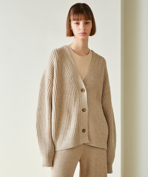 セール カシミヤミックスｖネックニットカーディガン Wa Lance カーディガン ボレロ Marilyn Moon マリリンムーン のファッション通販 Zozotown
