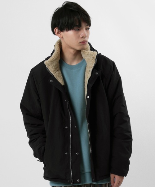 gym master（ジムマスター）の「【gym master/ジムマスター】リバーシブル ボアジャケット/マウンテンジャケット（マウンテンパーカー・メンズ・キナリ/ブラック/その他1/キャメル・M/XL/S/L）」の7枚目の写真