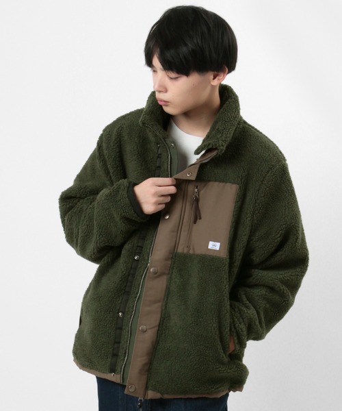 gym master（ジムマスター）の「【gym master/ジムマスター】リバーシブル ボアジャケット/マウンテンジャケット（マウンテンパーカー・メンズ・キナリ/ブラック/その他1/キャメル・M/XL/S/L）」の16枚目の写真