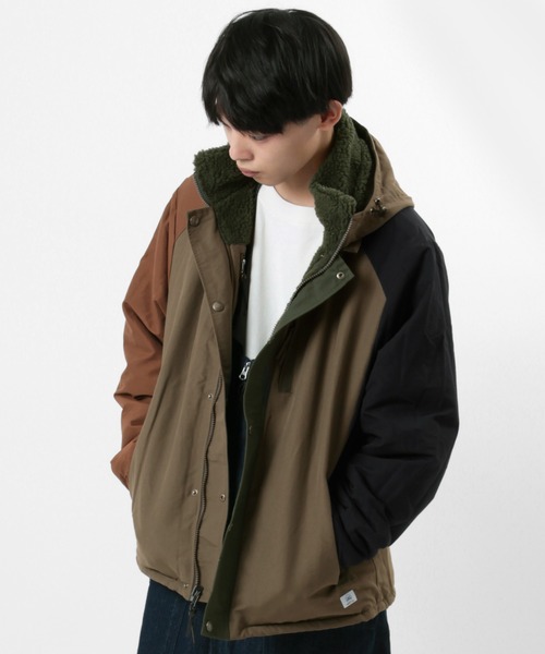 gym master（ジムマスター）の「【gym master/ジムマスター】リバーシブル ボアジャケット/マウンテンジャケット（マウンテンパーカー・メンズ・キナリ/ブラック/その他1/キャメル・M/XL/S/L）」の17枚目の写真