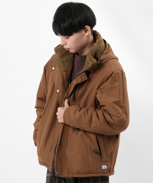 gym master（ジムマスター）の「【gym master/ジムマスター】リバーシブル ボアジャケット/マウンテンジャケット（マウンテンパーカー・メンズ・キナリ/ブラック/その他1/キャメル・M/XL/S/L）」の14枚目の写真