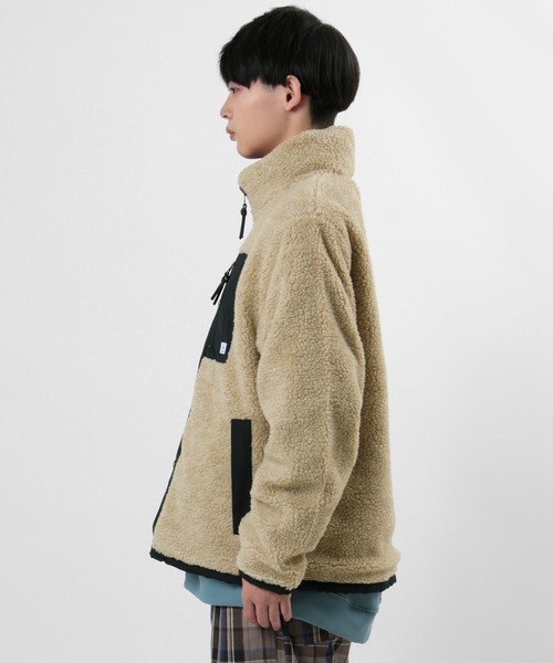 gym master（ジムマスター）の「【gym master/ジムマスター】リバーシブル ボアジャケット/マウンテンジャケット（マウンテンパーカー・メンズ・キナリ/ブラック/その他1/キャメル・M/XL/S/L）」の18枚目の写真