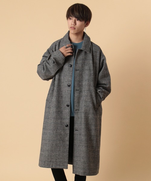 make a ray!(メイク ア レイ!)の「オーバーサイズ ダブルブレスト チェスターコート/ ステンカラーコート/バルカラーコート(チェスターコート・メンズ・チャコールグレー/ブラウン/グレー/ベージュ・L/M)」の11枚目の写真