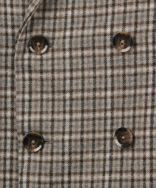 make a ray!(メイク ア レイ!)の「オーバーサイズ ダブルブレスト チェスターコート/ ステンカラーコート/バルカラーコート(チェスターコート・メンズ・チャコールグレー/ブラウン/グレー/ベージュ・L/M)」の16枚目の写真