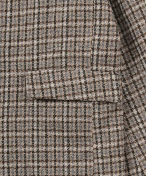 make a ray!(メイク ア レイ!)の「オーバーサイズ ダブルブレスト チェスターコート/ ステンカラーコート/バルカラーコート(チェスターコート・メンズ・チャコールグレー/ブラウン/グレー/ベージュ・L/M)」の17枚目の写真