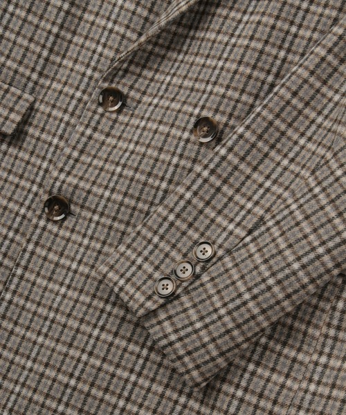 make a ray!(メイク ア レイ!)の「オーバーサイズ ダブルブレスト チェスターコート/ ステンカラーコート/バルカラーコート(チェスターコート・メンズ・チャコールグレー/ブラウン/グレー/ベージュ・L/M)」の15枚目の写真