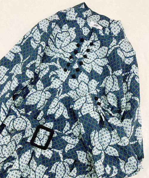 【I am I 】Liberty Luna Lotus スタンドカラーワンピース I am I in fact（アイアムアイインファクト）の「Liberty