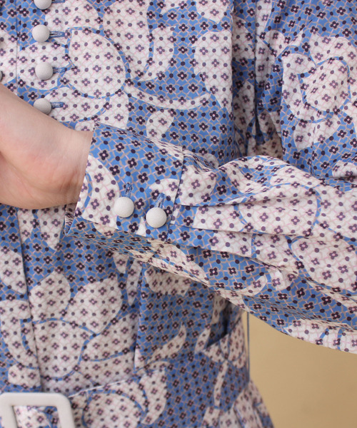 【I am I 】Liberty Luna Lotus スタンドカラーワンピース I am I in fact（アイアムアイインファクト）の「Liberty