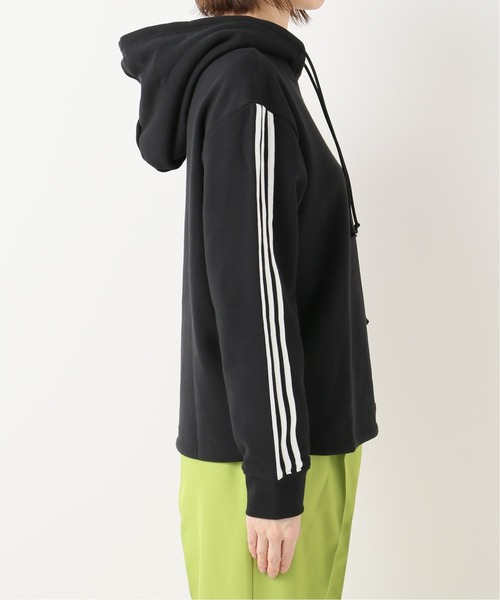 ADIDAS 片側 サイド フリル付き スリット フーディー パーカー フリル adidas（アディダス）の「【ADIDAS / アディダス】 フリル