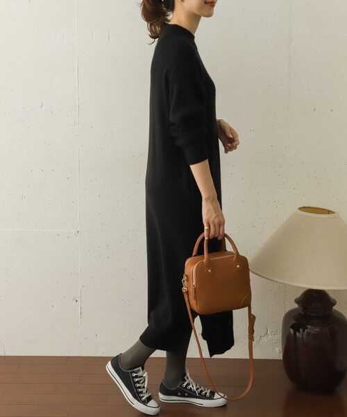 セール】畦モックネックニットワンピース∴（ワンピース）｜URBAN