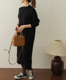 URBAN RESEARCH DOORS | 畦モックネックニットワンピース(ワンピース)