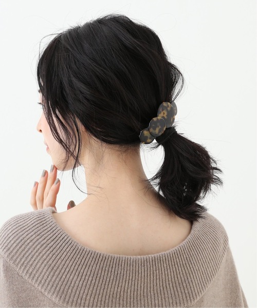 SLOBE IENA(スローブイエナ)の「【NP CREATION】サークルバレッタ(バレッタ/ヘアクリップ・レディース・アイボリー/ブラウン・FREE)」の5枚目の写真