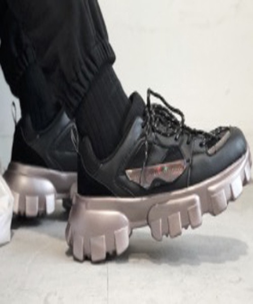 WESTBOY（ウエストボーイ）の「【WB ORIGINALS】Tech material platform dad sneakers（スニーカー・メンズ・ホワイト/ブラック/グリーン/オレンジ・40/41/42/44/39/43）」の19枚目の写真