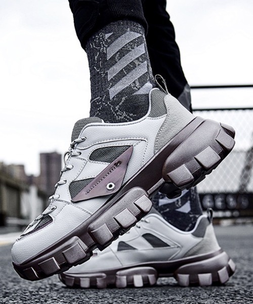 WESTBOY（ウエストボーイ）の「【WB ORIGINALS】Tech material platform dad sneakers（スニーカー・メンズ・ホワイト/ブラック/グリーン/オレンジ・40/41/42/44/39/43）」の22枚目の写真