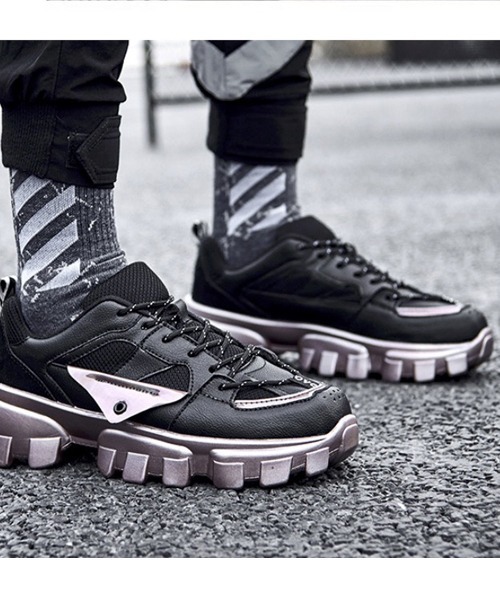 WESTBOY（ウエストボーイ）の「【WB ORIGINALS】Tech material platform dad sneakers（スニーカー・メンズ・ホワイト/ブラック/グリーン/オレンジ・40/41/42/44/39/43）」の8枚目の写真