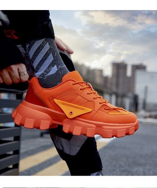 WESTBOY（ウエストボーイ）の「【WB ORIGINALS】Tech material platform dad sneakers（スニーカー・メンズ・ホワイト/ブラック/グリーン/オレンジ・40/41/42/44/39/43）」の18枚目の写真