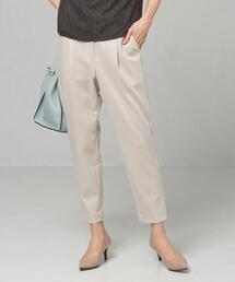 ＜closet story＞□ポンチ タック テーパードパンツ -手洗い可能-