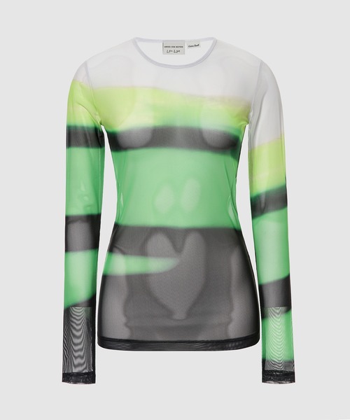 DRIES VAN NOTEN（ドリスヴァンノッテン）の「HASTE PR 2627 W.K.JERSEY（Tシャツ/カットソー・レディース・レッド/グリーン・SMALL/X-SMALL）」の2枚目の写真