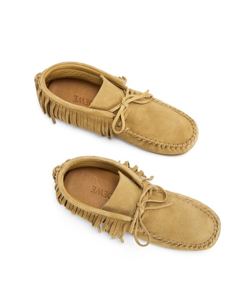 LOEWE（ロエベ）の「フリンジ ハイトップ ローファー (スプリットカーフ)（ローファー・メンズ・ゴールド・41/42）」の5枚目の写真