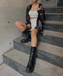 Avvenente | 【Avvenente】メッシュオーバーシャツ(シャツ/ブラウス)