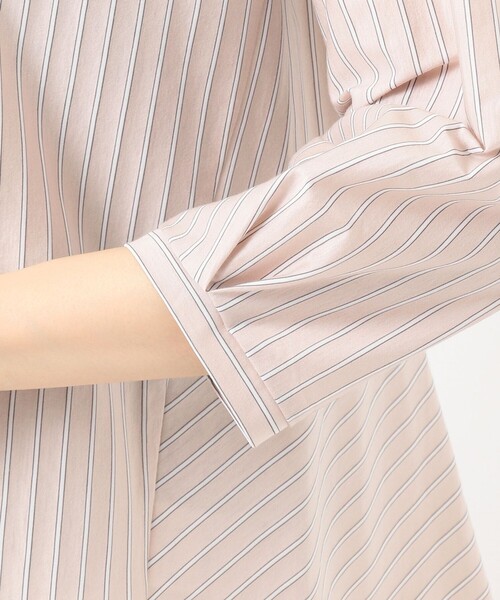 J.PRESS Ladies(J.プレス レディス)の「ストライプジャージー クルーネック カットソー(Tシャツ/カットソー・レディース・サックスブルー系1/サックスブルー系2/ホワイト系1/ブラウン系2・SMALL)」の11枚目の写真