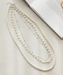 Retica（レティカ）の「結婚式アクセサリー フォーマル 3連 パール ネックレス 入学式 入園式（ネックレス）」